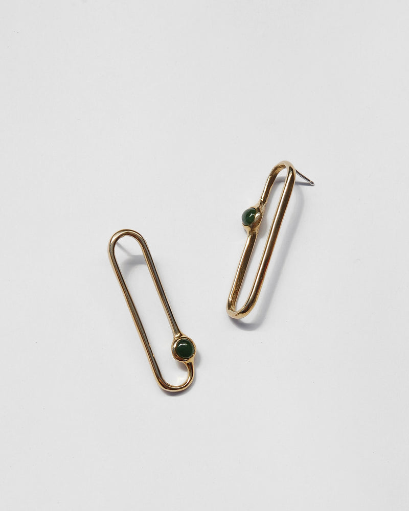 Amparo Earrings in Jade