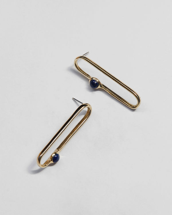 Amparo Earrings in Lapis