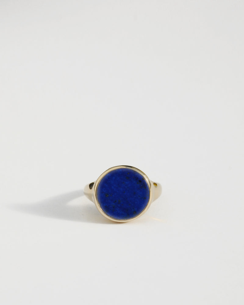 Lacuna Ring in Lapis & Gold