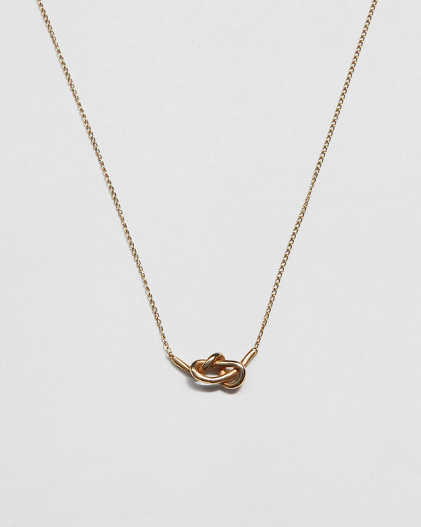 Knot Necklace in 14k Gold