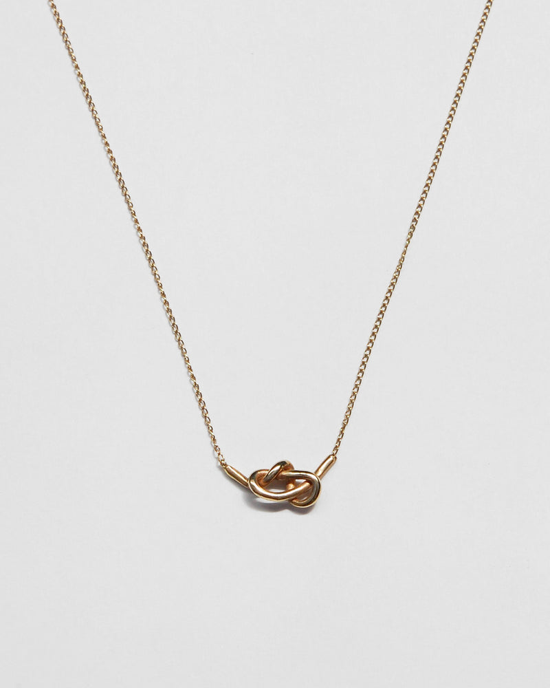 Knot Necklace in 14k Gold