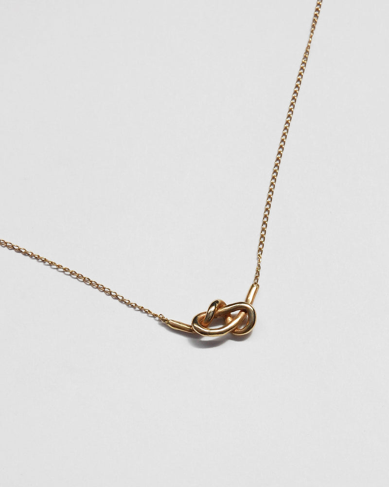 Knot Necklace in 14k Gold