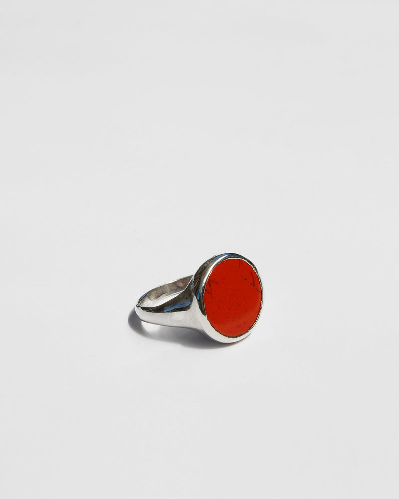 Lacuna Ring in Red Jasper