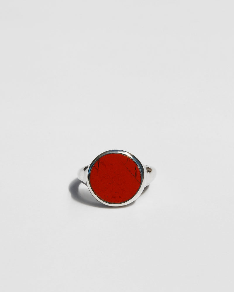 Lacuna Ring in Red Jasper