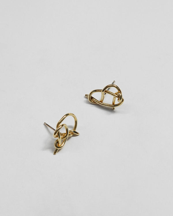 Large Knot Studs in Brass