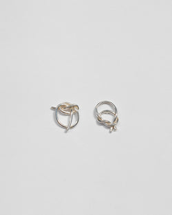 Large Knot Studs in Sterling Silver