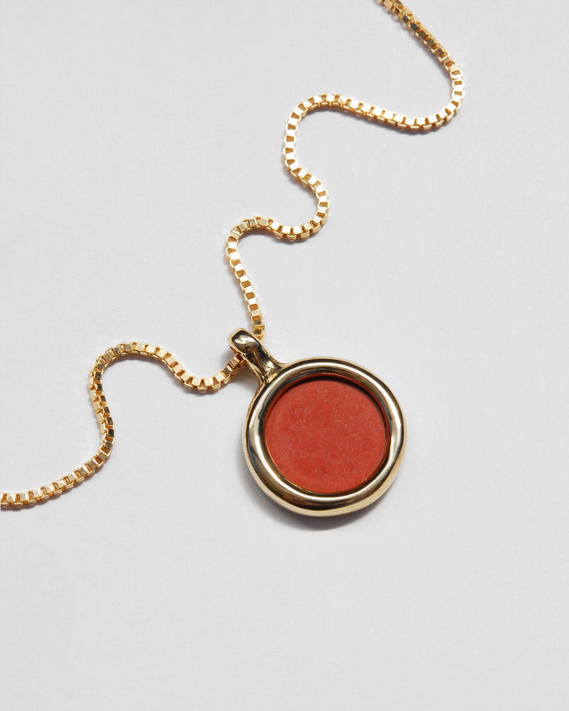 Mare Necklace in Red Jasper