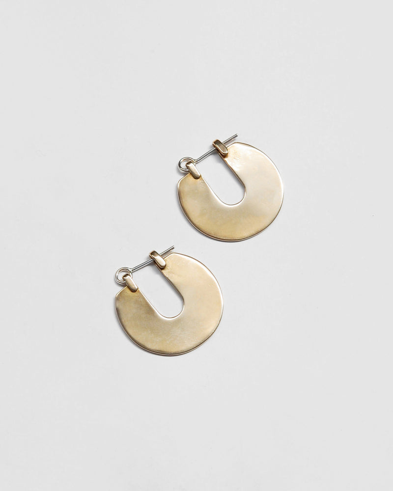 Orbis Earrings in Brass