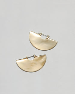 Radian Earrings in Brass