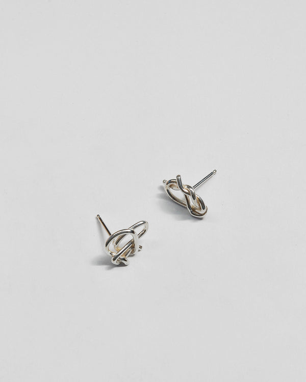 Small Knot Studs in Sterling Silver