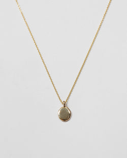 Tiny Drop Necklace in 14k Gold