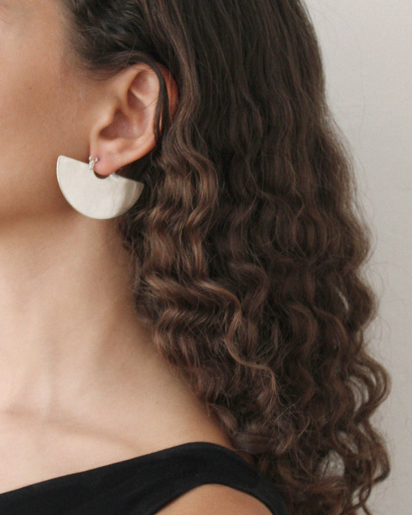 Radian Earrings in Silver