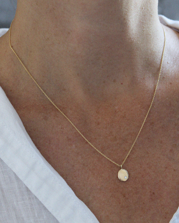 Diamond Droplet Necklace